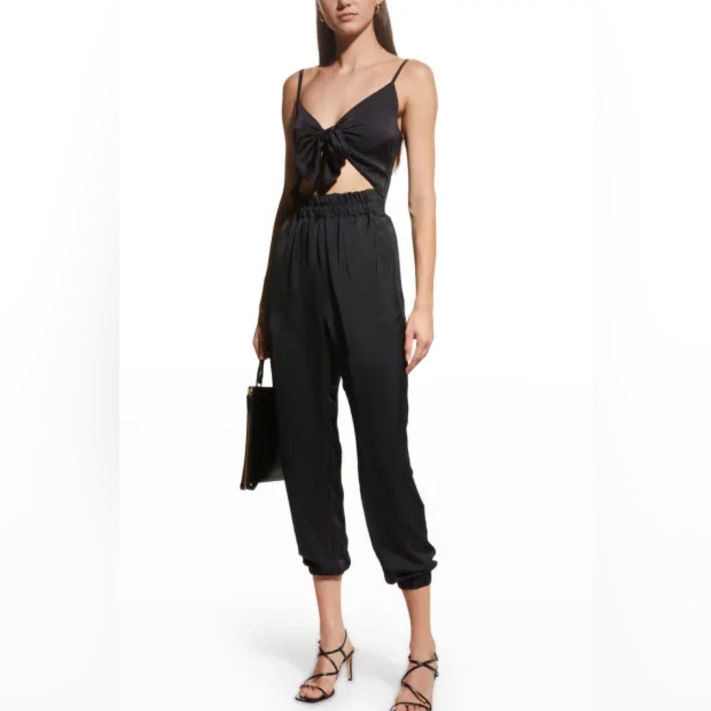 Ramy Brook Brit Black Jumpsuit with Modern Cutouts - NWT